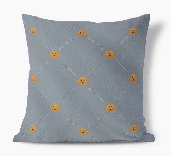 Diamond {breedFullName} Icon Pattern: Personalised Soft Touch Cushion