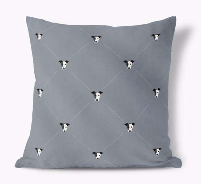 Diamond {breedFullName} Icon Pattern: Personalised Soft Touch Cushion