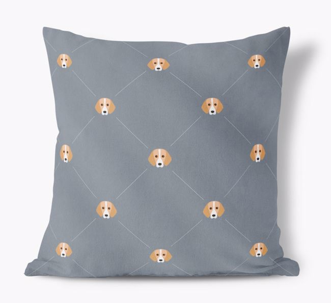 Diamond {breedFullName} Icon Pattern: Personalised Soft Touch Cushion