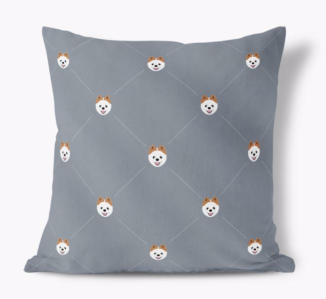 Dog Icon Faux Suede cushion