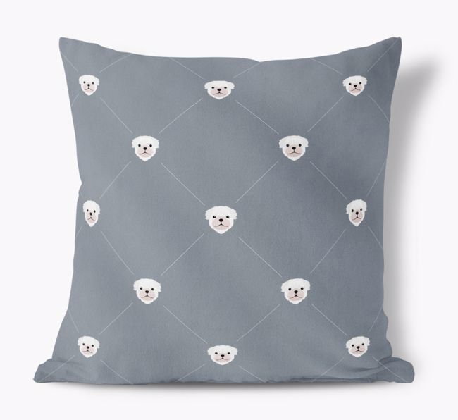 Diamond {breedFullName} Icon Pattern: Personalised Soft Touch Cushion