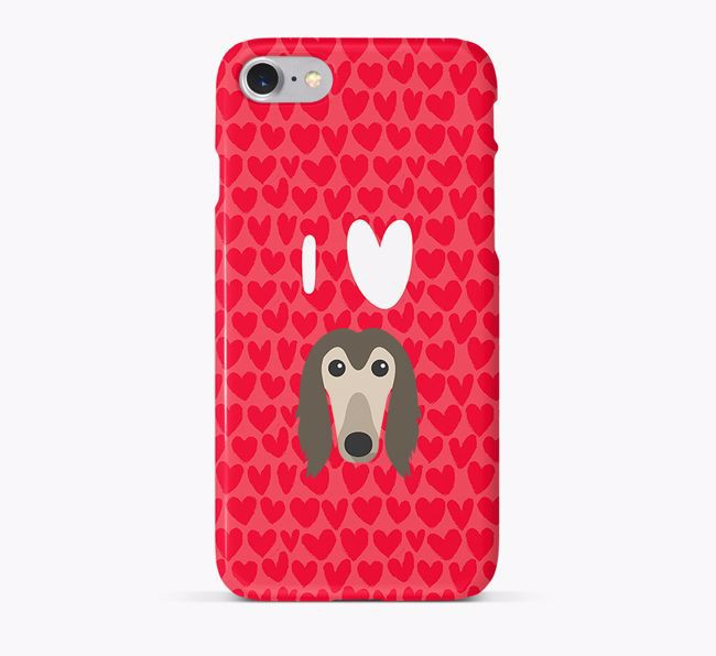 'I Heart {dogsName}' Phone Case with {breedFullName} Icon