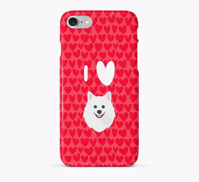'I Heart {dogsName}' Phone Case with {breedFullName} Icon