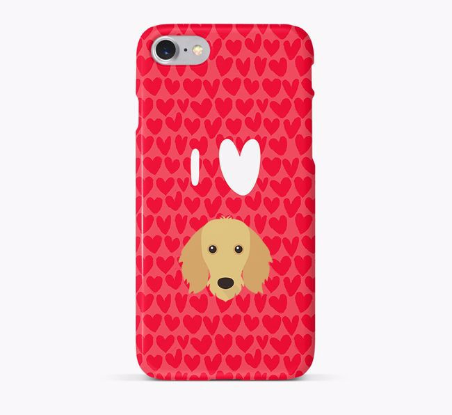 'I Heart {dogsName}' Phone Case with {breedFullName} Icon