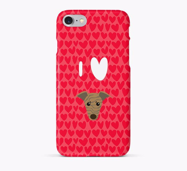 'I Heart {dogsName}' Phone Case with {breedFullName} Icon