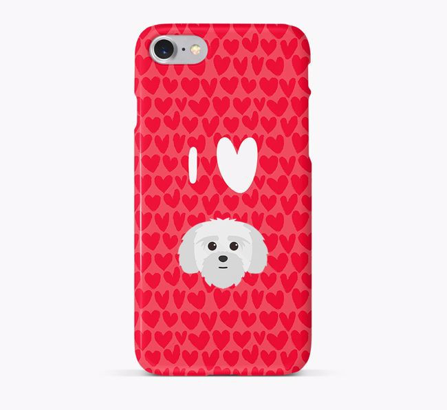 'I Heart {dogsName}' Phone Case with {breedFullName} Icon