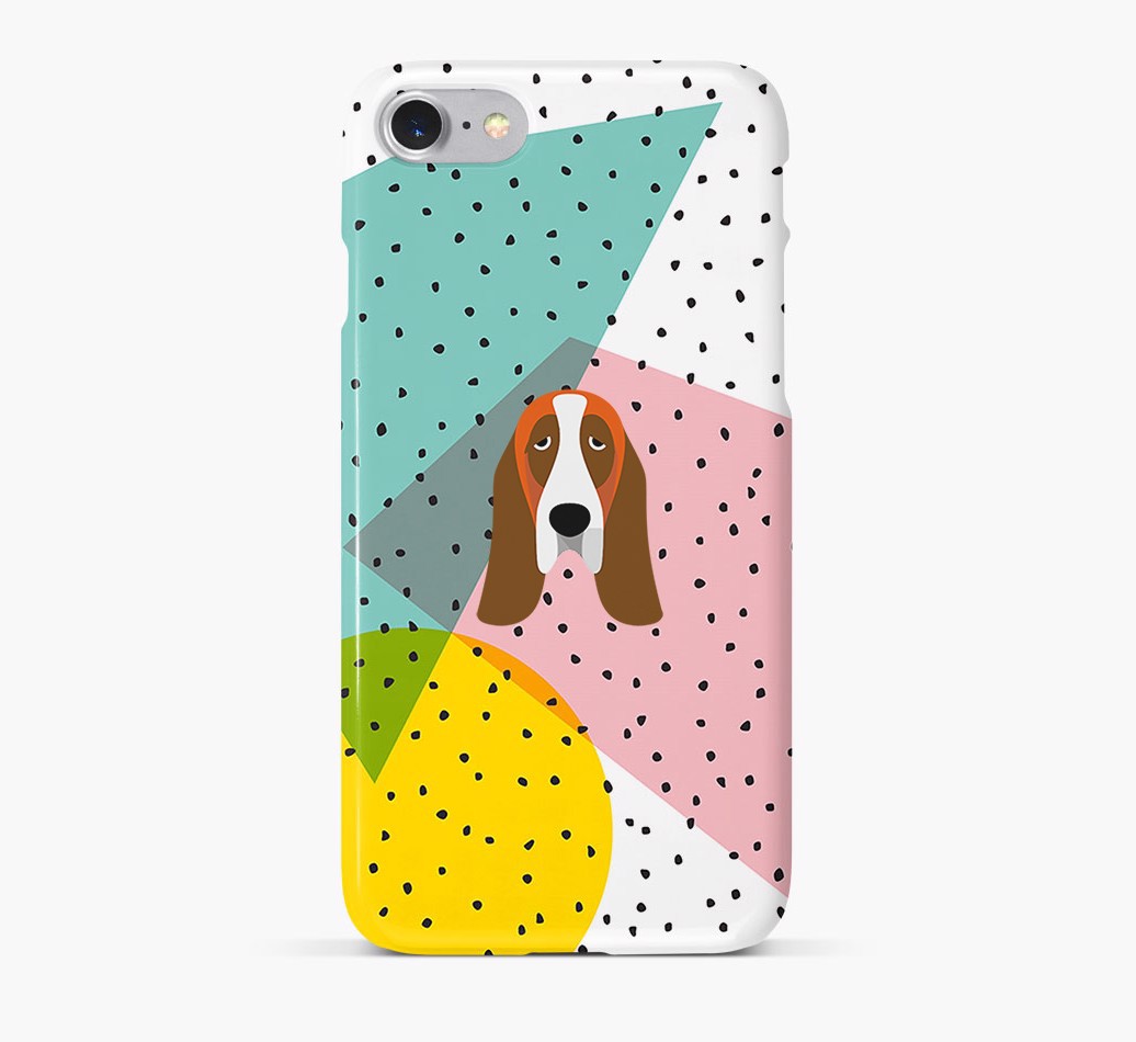 'Geometric' Phone Case with {breedFullName} Icon