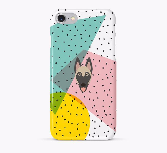 'Geometric' Phone Case with {breedFullName} Icon