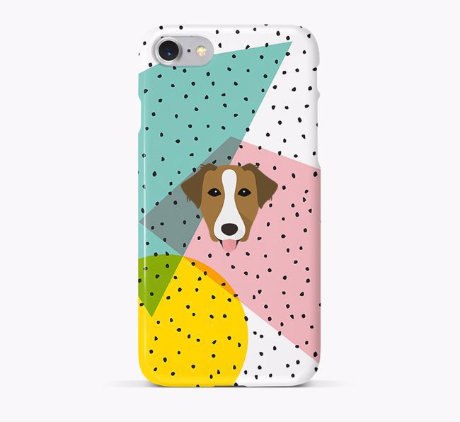 'Geometric' Phone Case with {breedFullName} Icon