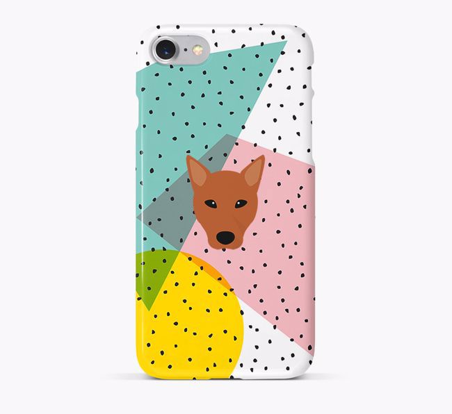 'Geometric' Phone Case with {breedFullName} Icon