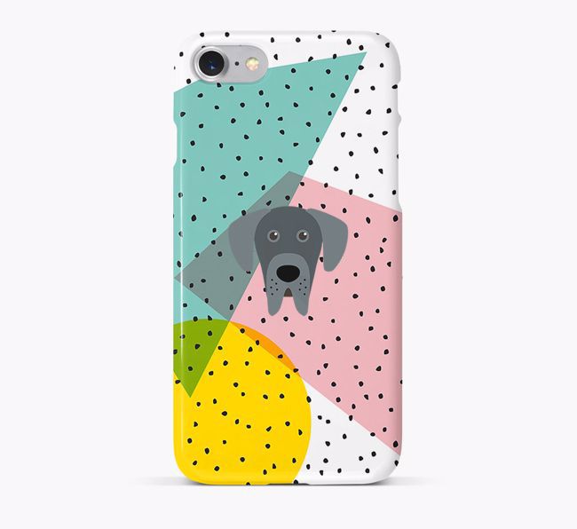 'Geometric' Phone Case with {breedFullName} Icon