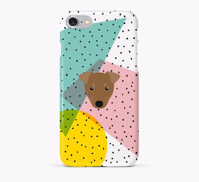 'Geometric' Phone Case with {breedFullName} Icon