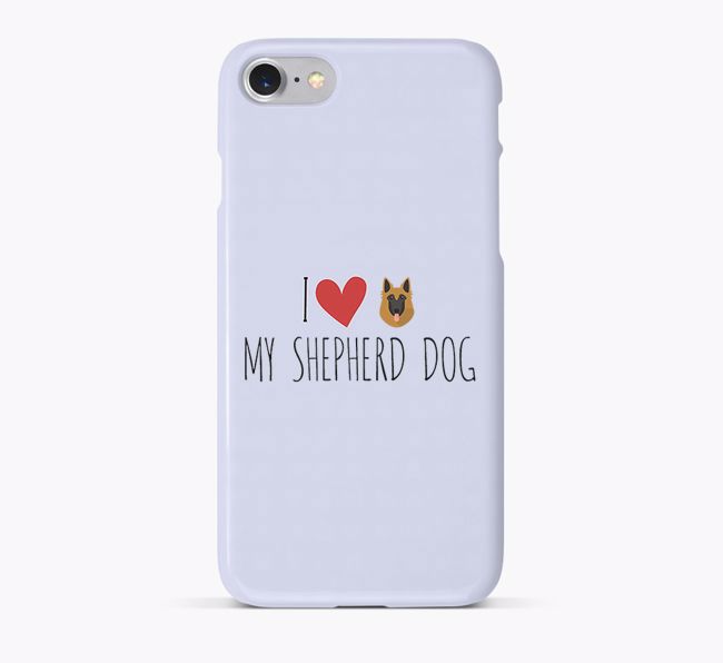 'I Love my {breedShortName}' Phone Case with {breedFullName} Icon