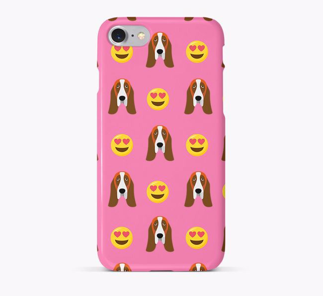 'Heart Eyes' Pattern Phone Case with {breedFullName} Icon