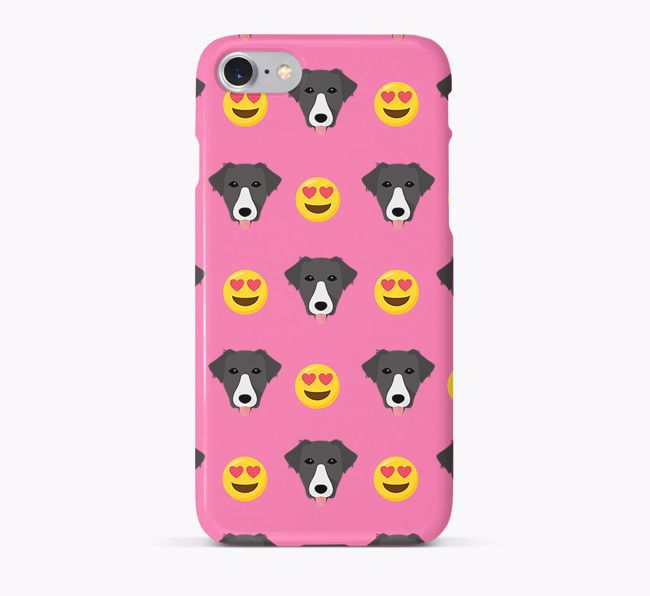 'Heart Eyes' Pattern Phone Case with {breedFullName} Icon