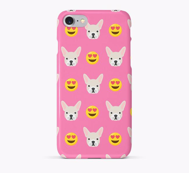 'Heart Eyes' Pattern Phone Case with {breedFullName} Icon