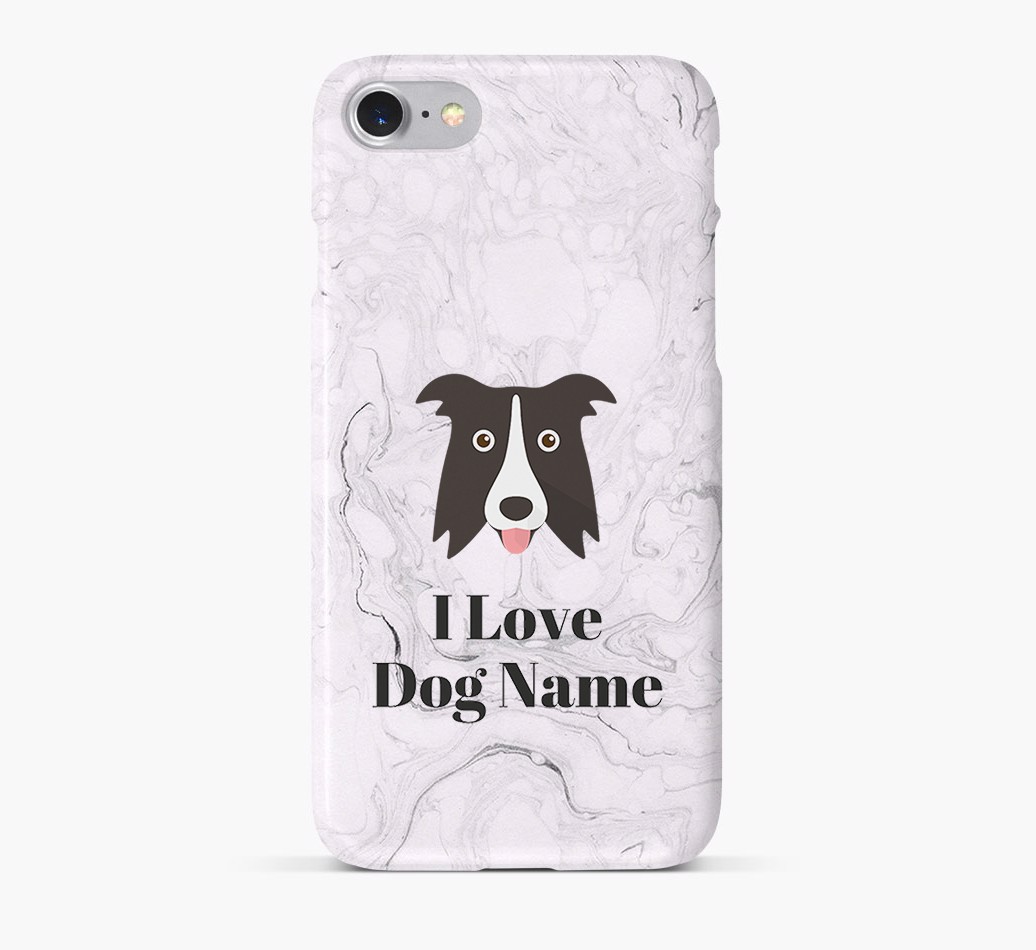 'I Love {dogsName}' Phone Case with {breedFullName} Icon