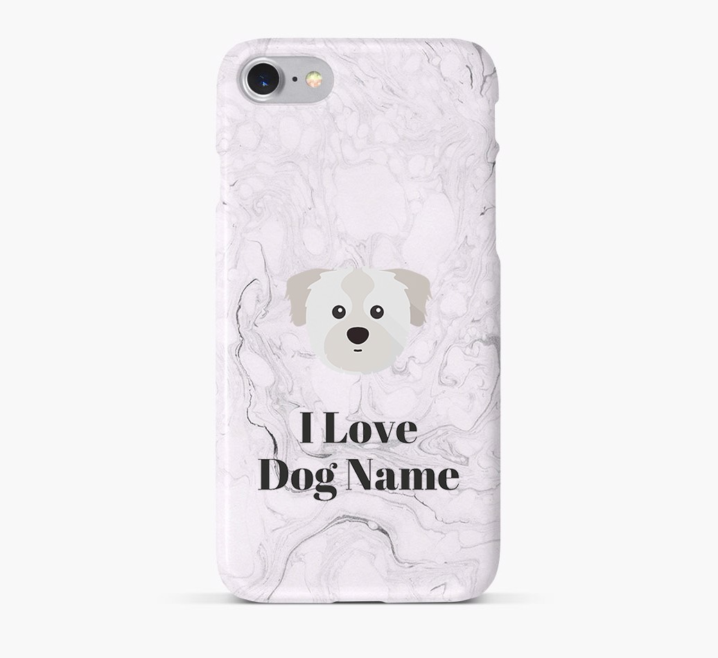 ''I Love {dogsName}' Phone Case with {breedFullName} Icon