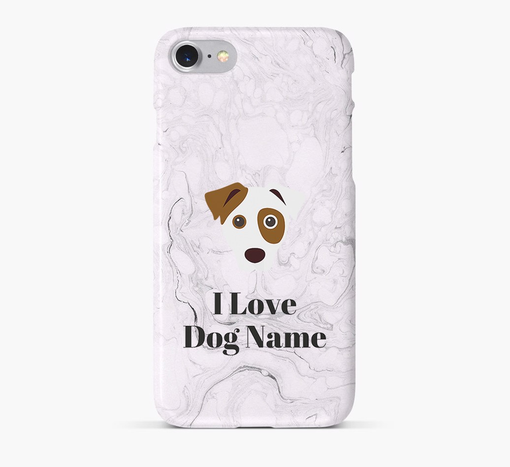 'I Love {dogsName}' Phone Case with {breedFullName} Icon