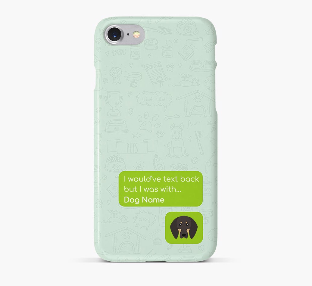 ''Text Back' Phone Case with {breedFullName} Icon