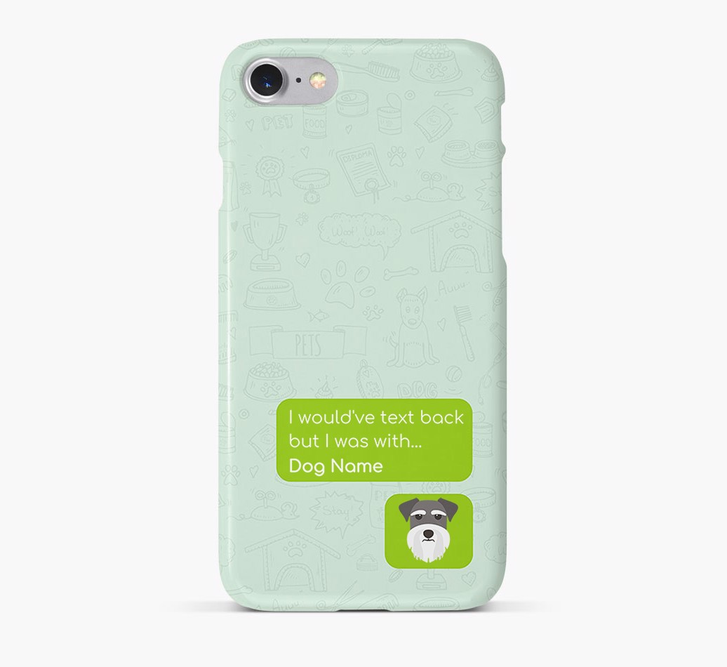 ''Text Back' Phone Case with {breedFullName} Icon