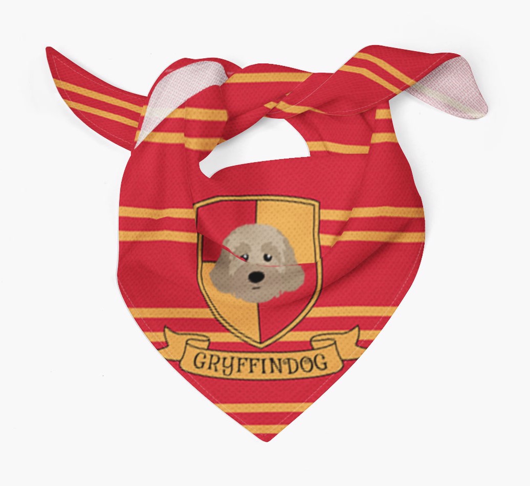 Harry Pawter: Personalised {breedFullName} Bandana - Tied bandana