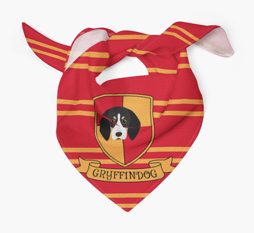 Harry Pawter: Personalised {breedFullName} Bandana - Tied bandana