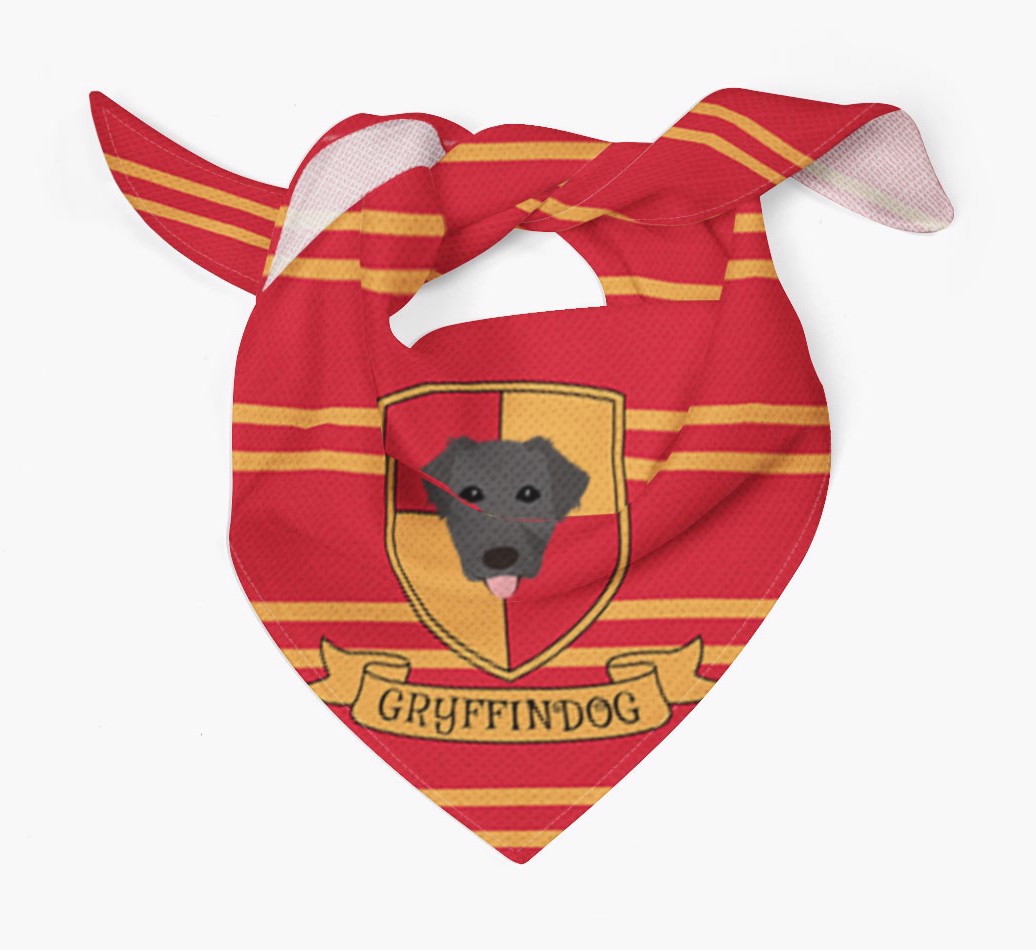 Harry Pawter: Bandana for your {breedFullName} - Tied bandana