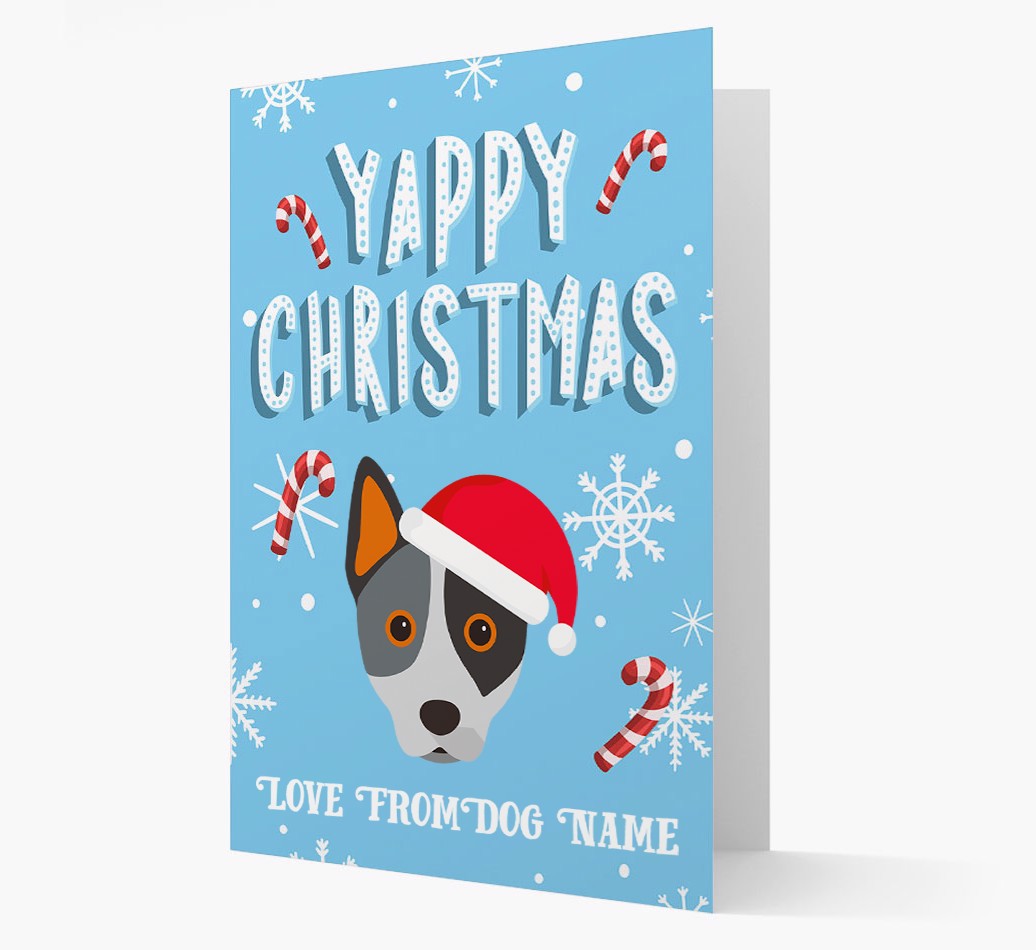 'Yappy Christmas' - Personalized {breedFullName} Card - front