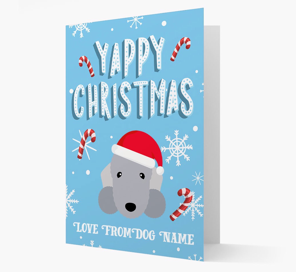 'Yappy Christmas' - Personalised {breedFullName} Card - front