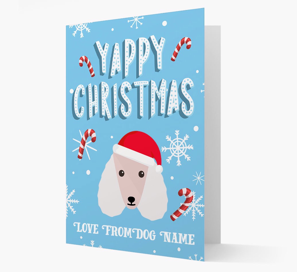 'Yappy Christmas' - Personalised {breedFullName} Card - front