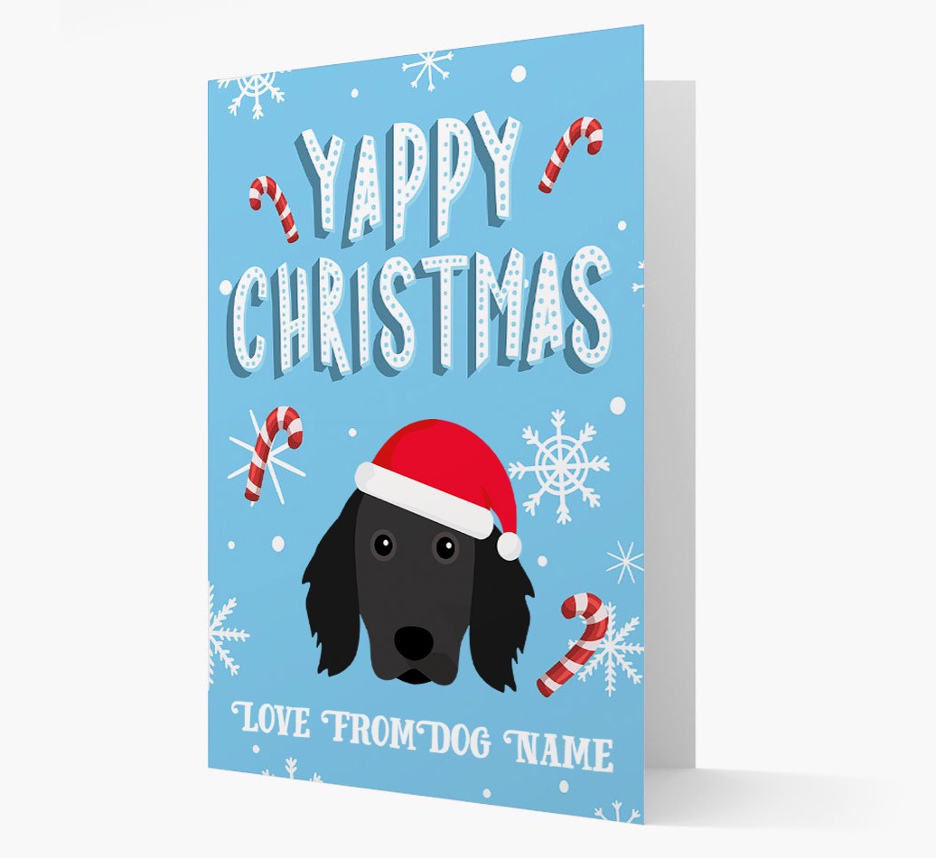 'Yappy Christmas' - Personalised {breedFullName} Card - front