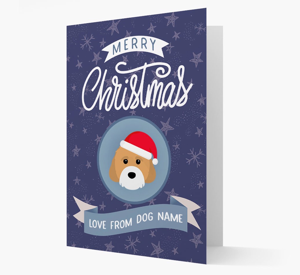 Merry Christmas: Personalised {breedFullName} Card - front