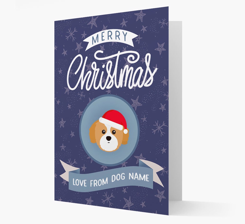 Merry Christmas: Personalised {breedFullName} Card - front