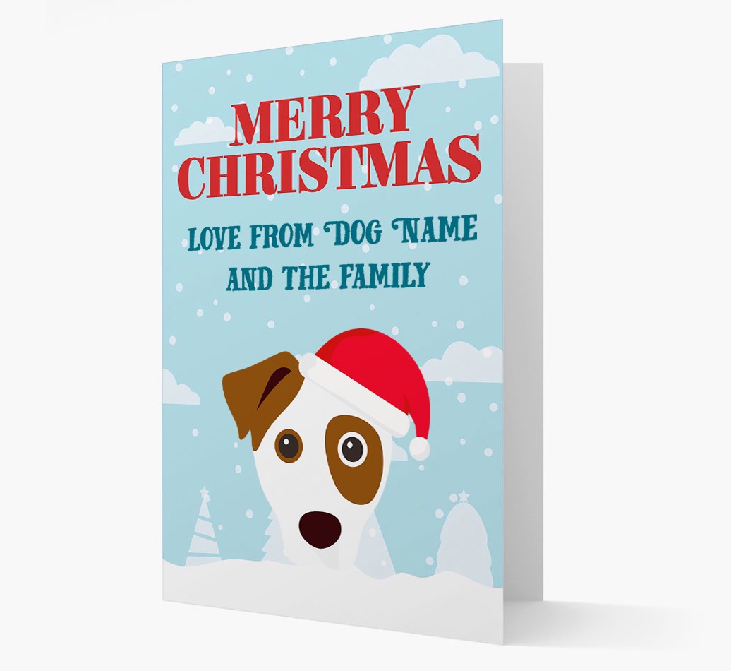 'Love from the Family' - Personalized {breedFullName} Card- Front
