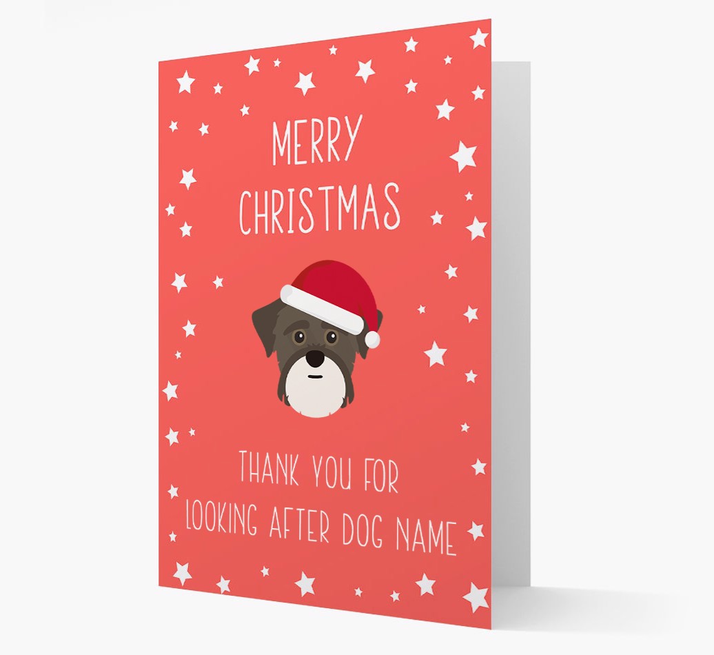 'Thank You' Christmas Card with your {breedFullName} Christmas Icon