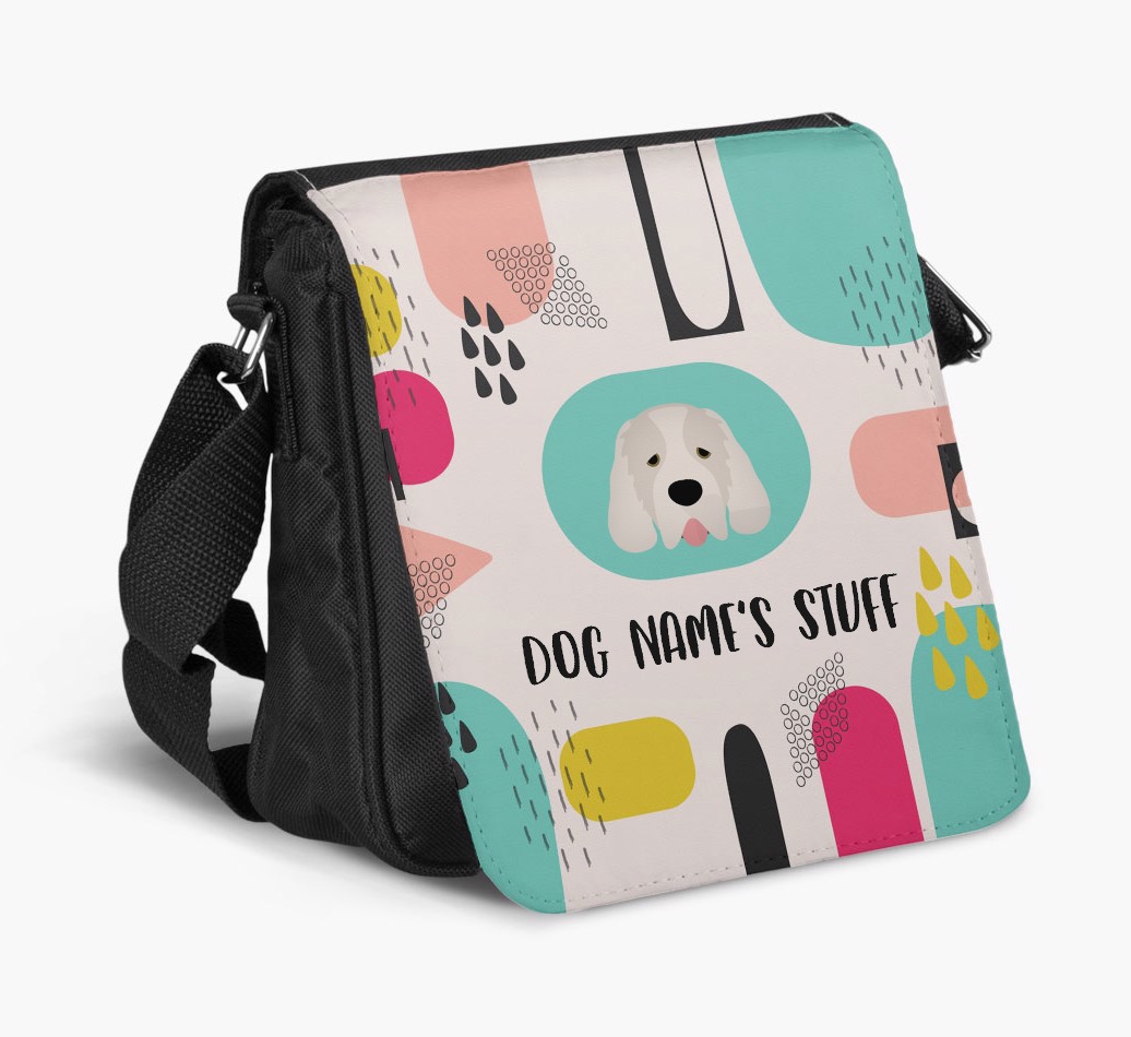 Shoulder Bag with Paw Pattern and {breedFullName} Icons