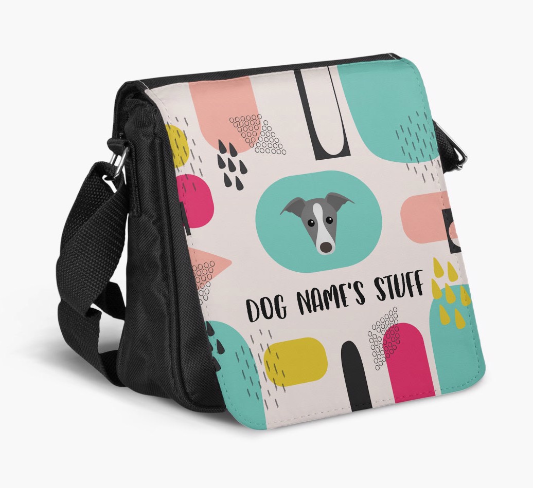 Shoulder Bag with Paw Pattern and {breedFullName} Icons