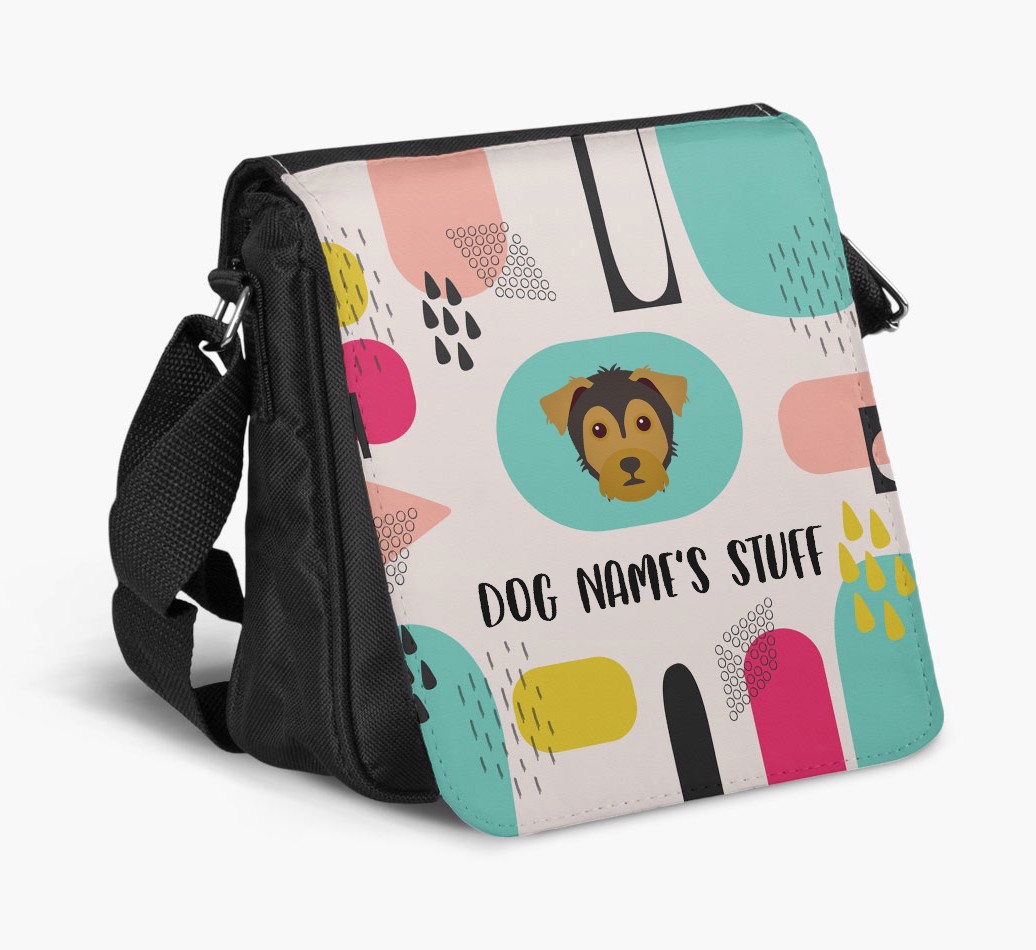 Shoulder Bag with Paw Pattern and {breedFullName} Icons