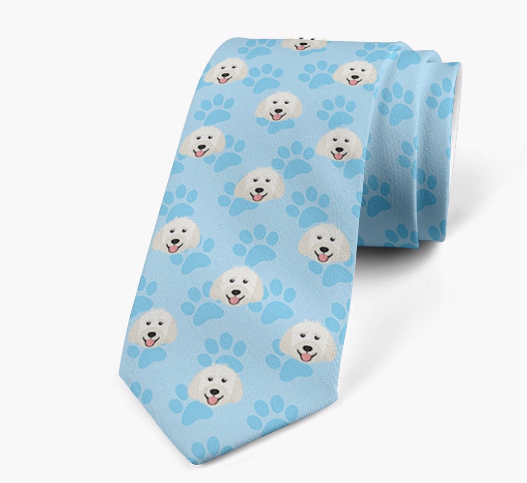 Paw Print Design: Personalised {breedFullName} Neck Tie
