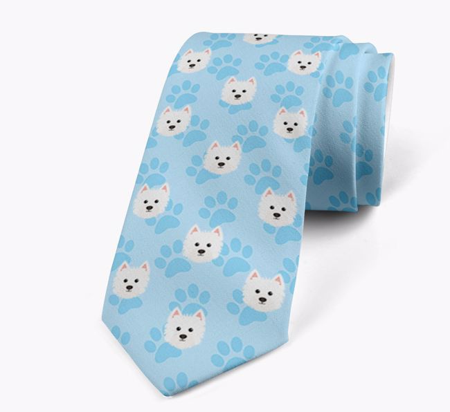 Paw Print Design: Personalised {breedFullName} Neck Tie