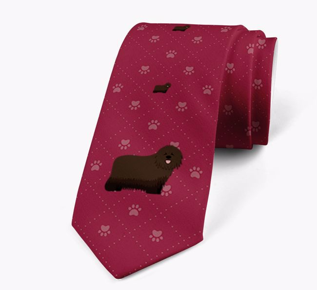 Paw Print Pattern: Personalised {breedFullName} Neck Tie