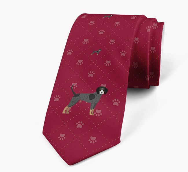 Paw Print Pattern: Personalised {breedFullName} Neck Tie