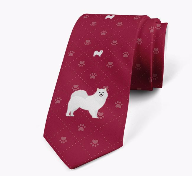 Paw Print Pattern: Personalised {breedFullName} Neck Tie