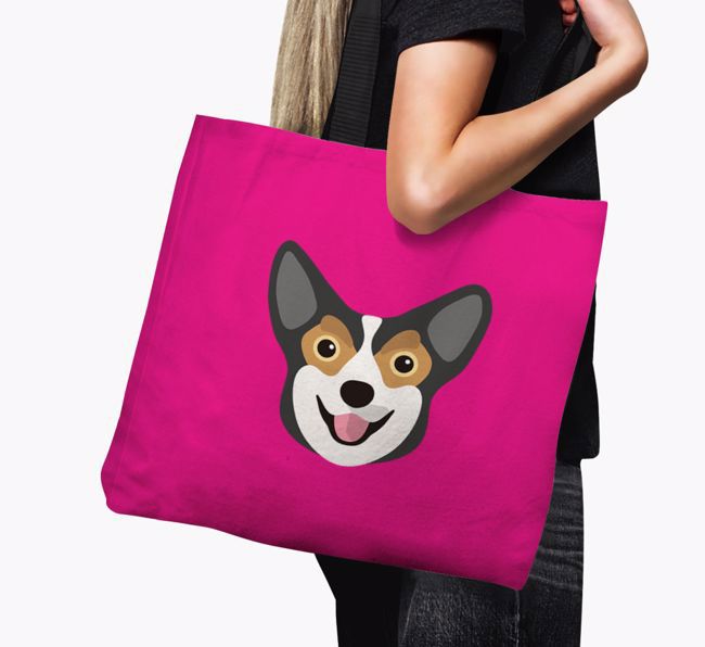 Dog Icon Canvas Bag