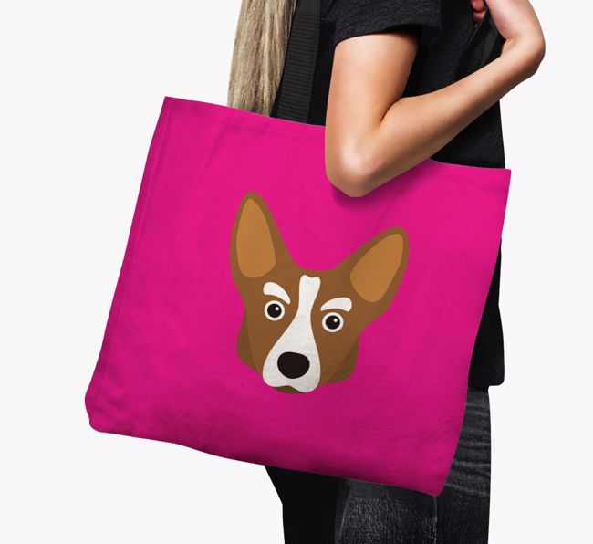 Dog Icon Canvas Bag