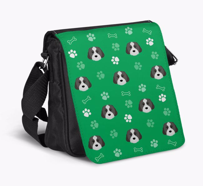 Shoulder Bag with Paw Pattern and {breedFullName} Icons