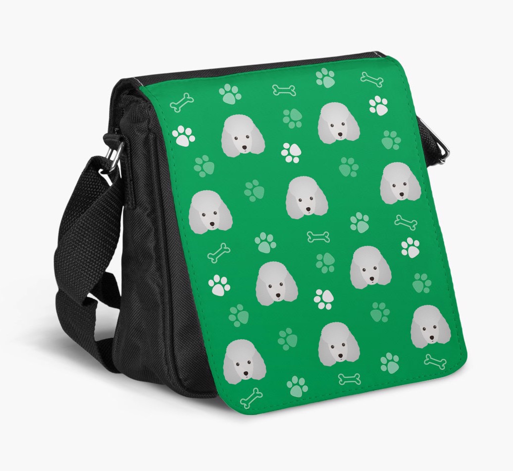 Shoulder Bag with Paw Pattern and {breedFullName} Icons