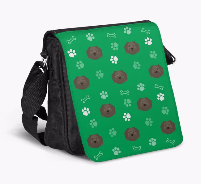 Shoulder Bag with Paw Pattern and {breedFullName} Icons