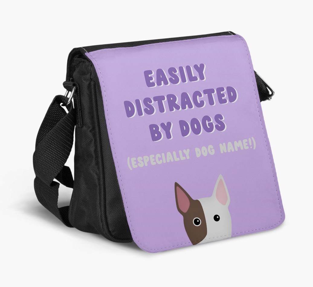 Easily Distracted By Dogs : Personalised {breedFullName} Walking Bag  - bag on white background